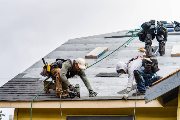 Professional Flat Roof Repair technician working in Salem, IN